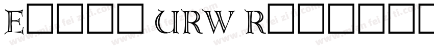 Erbar URW Regular字体转换